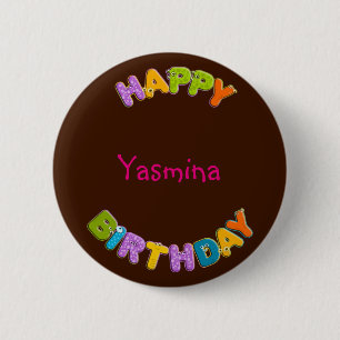 Tieralphabet - Geburtstag Button
