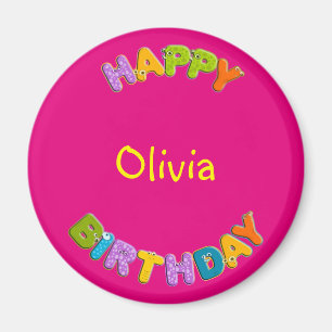 Tieralphabet - Geburtstag Magnet