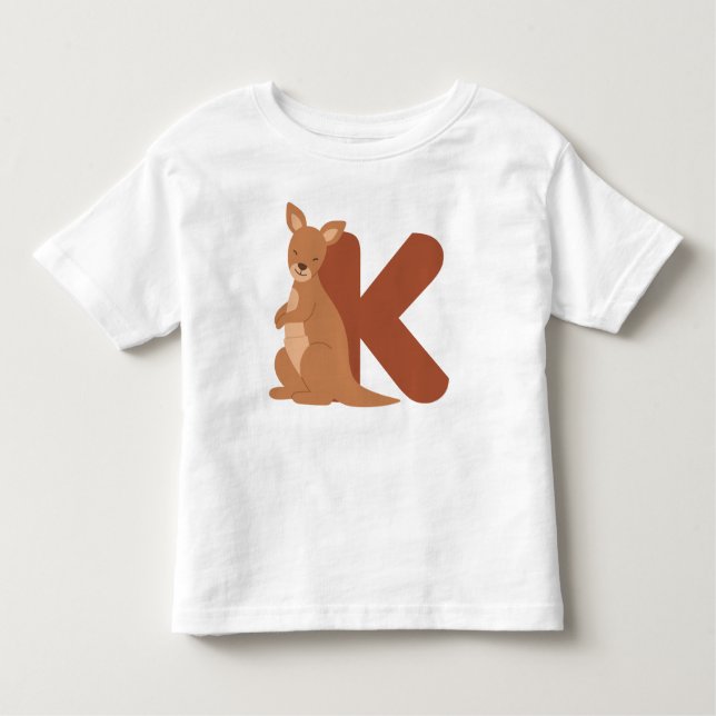 Tieralphabet K Kleinkind T-shirt (Vorderseite)