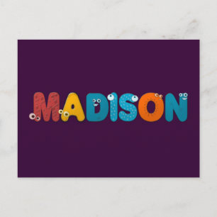 Tieralphabet Madison Postkarte