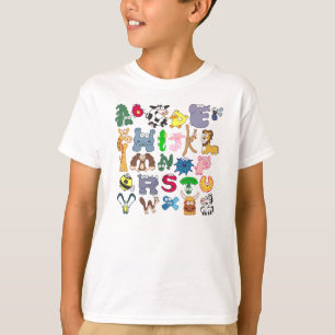 Tieralphabet-T-Shirt T-Shirt