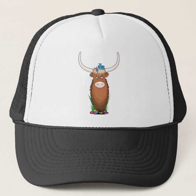 Tieralphabet-Yak Truckerkappe (Vorderseite)