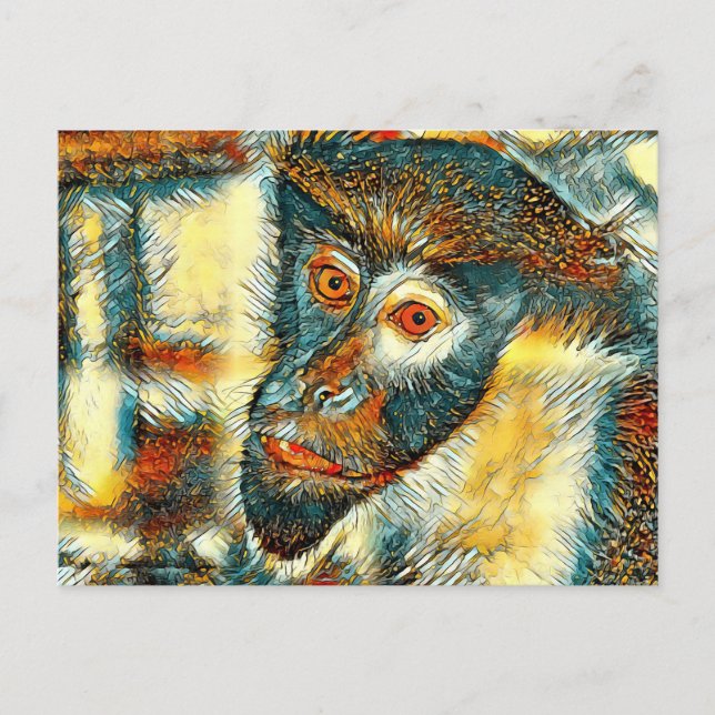 TierArt_Affe_002 Postkarte (Vorderseite)