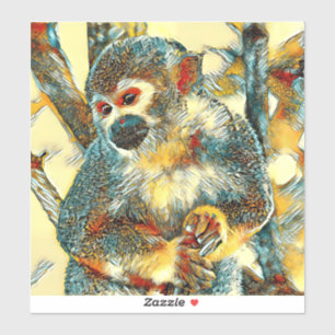 TierArt_Affe_003 Aufkleber