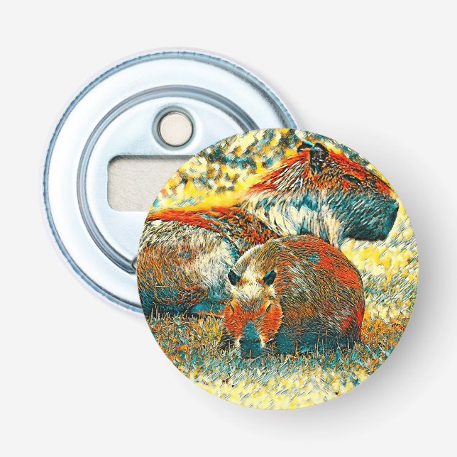 TierArt_Capybara_004 Flaschenöffner (Vorderseite)