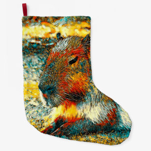 TierArt_Capybara_006 Großer Weihnachtsstrumpf