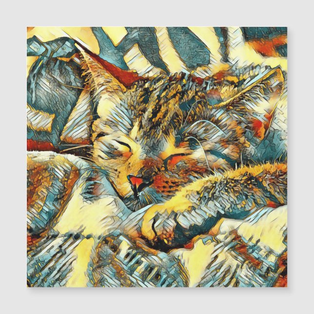 TierArt_Cat_033 Magnetkarte (Vorderseite)
