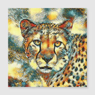 TierArt_Cheetah_004 Magnetkarte