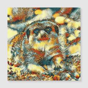 TierArt_Meerkat_003 Magnetkarte