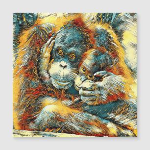 TierArt_OrangUtan_003 Magnetkarte