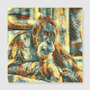 TierArt_OrangUtan_018 Magnetkarte