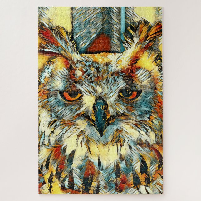 TierArt_Owl_20170905_by_JAMColors Puzzle (Vertikal)