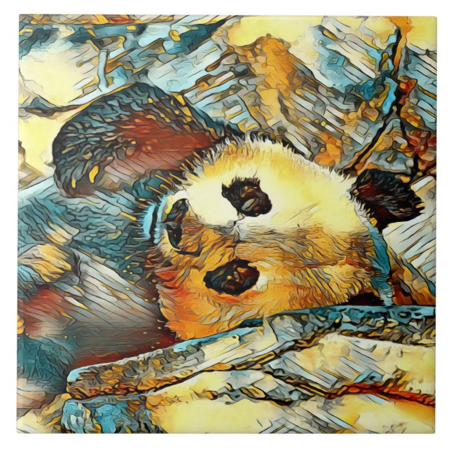 TierArt_Panda_002 Fliese (Vorderseite)