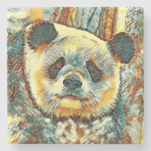 TierArt_Panda_014 Steinuntersetzer