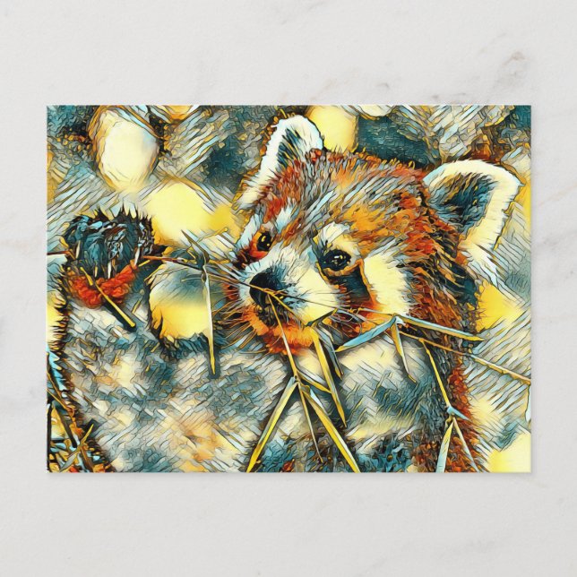 TierArt_RedPanda_001 Postkarte (Vorderseite)