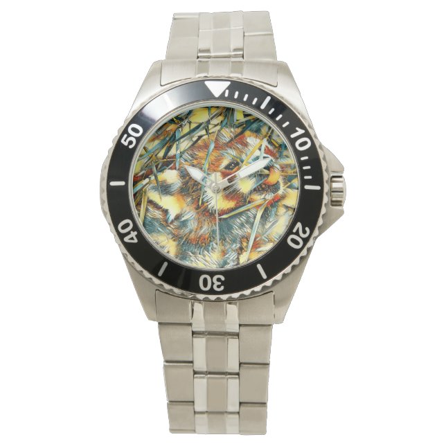 TierArt_RedPanda_003 Armbanduhr (Vorderseite)