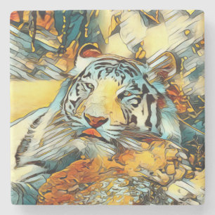 TierArt_Tiger_002 Steinuntersetzer