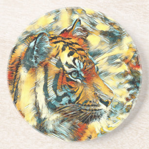 TierArt_Tiger_003 Getränkeuntersetzer