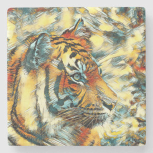 TierArt_Tiger_003 Steinuntersetzer