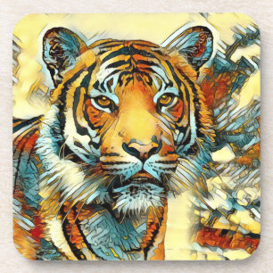 TierArt_Tiger_004 Getränkeuntersetzer