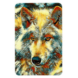 TierArt_Wolf_004 Magnet