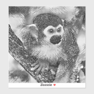 TierArtBW_Monkey_002 Aufkleber