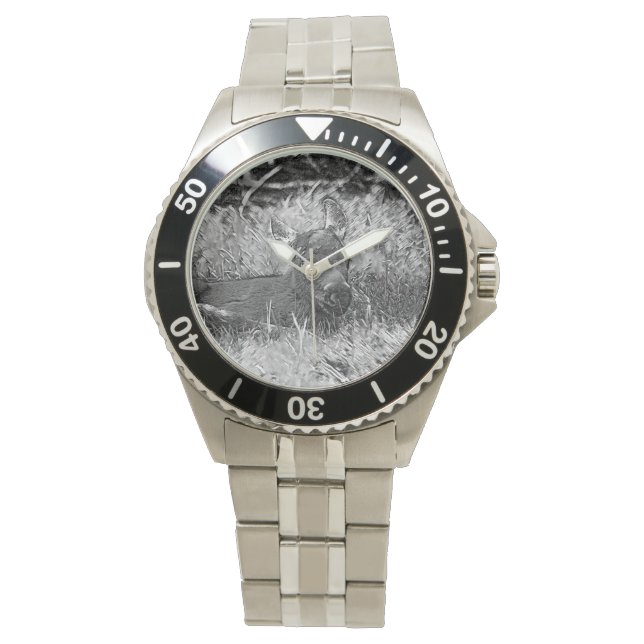 TierArtBW_Moose_001 Armbanduhr (Vorderseite)