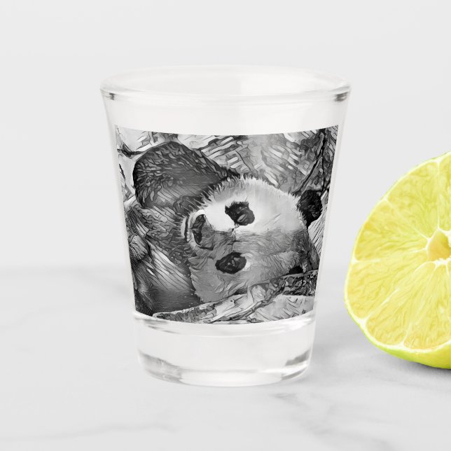 TierArtBW_Panda_002 Schnapsglas (Vorderseite)