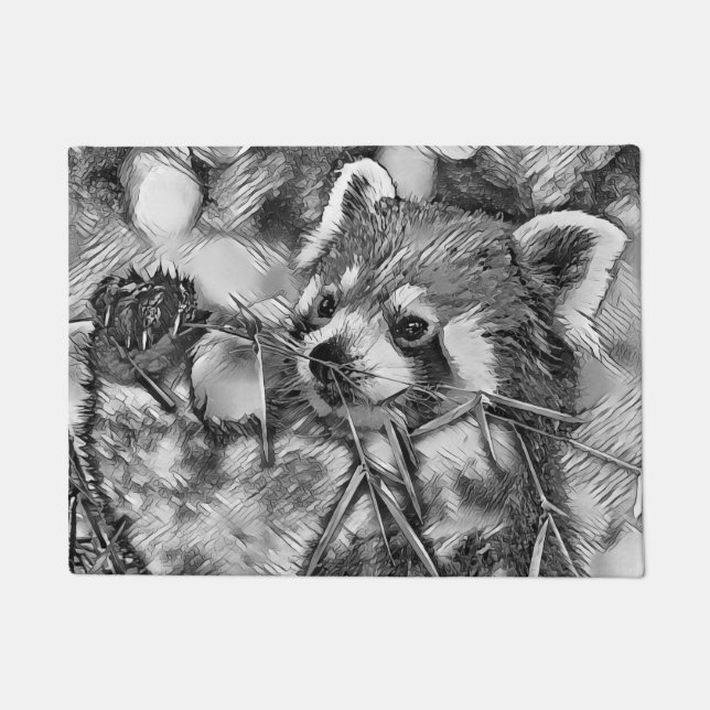 TierArtBW_RedPanda_001 Fußmatte (Vorderseite)