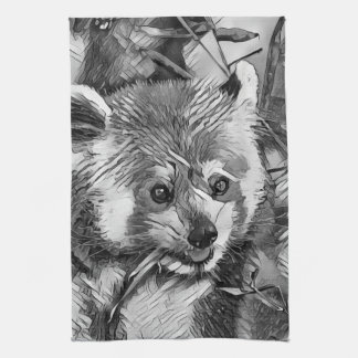 TierArtBW_RedPanda_003 Geschirrtuch