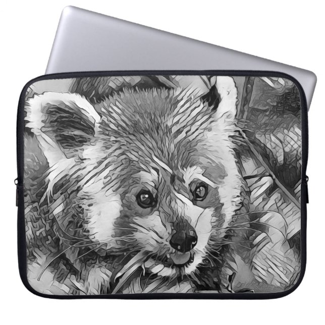 TierArtBW_RedPanda_003 Laptopschutzhülle (Vorderseite)