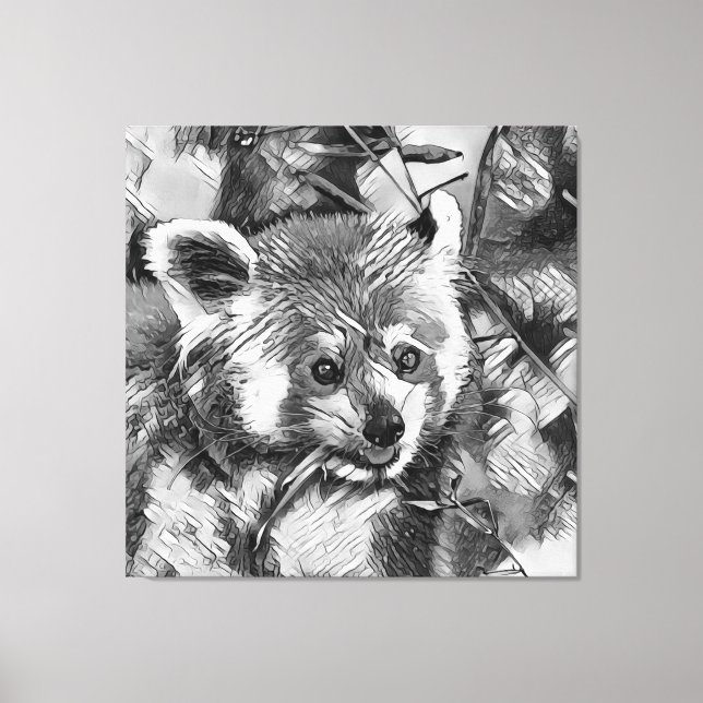 TierArtBW_RedPanda_003 Leinwanddruck (Vorderseite)