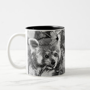 TierArtBW_RedPanda_003 Zweifarbige Tasse