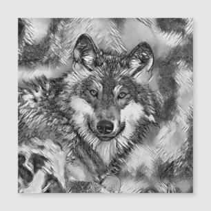 TierArtBW_Wolf_001 Magnetkarte