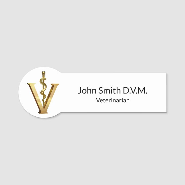 Tierarzneimittel Elegant Gold V Namensschild (Vorderseite)