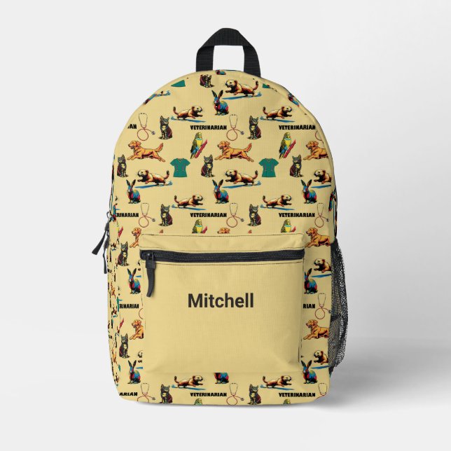 Tierarzt  bedruckter rucksack (Vorderseite)