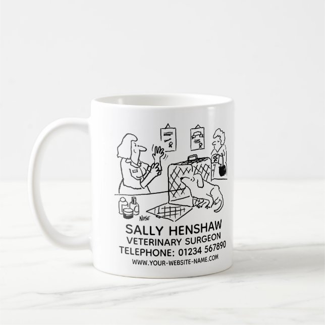 Tierarzt Business Promotion Coffee Tasse (Links)
