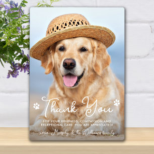 Tierarzt Danke Tierarzt Hund Haustier Foto Fotoplatte