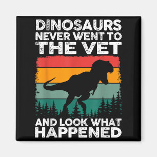 Tierarzt Dinosaurier Lustiger Tierarzt Leben Tierr Magnet
