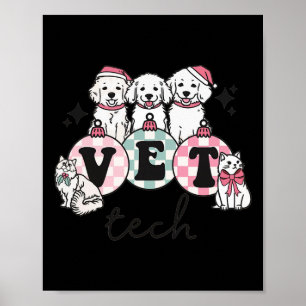 Tierarzt für Weihnachtswesen Tierspezialist Poster