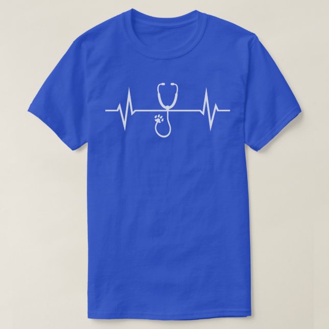 Tierarzt Heartbeat T-Shirt (Design vorne)