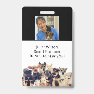 Tierarzt ID-Ausweis Namensschilder Ausweis