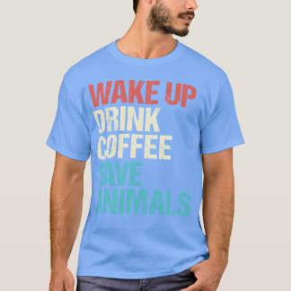 Tierarzt Kaffee Vet Tiere Familie T-Shirt