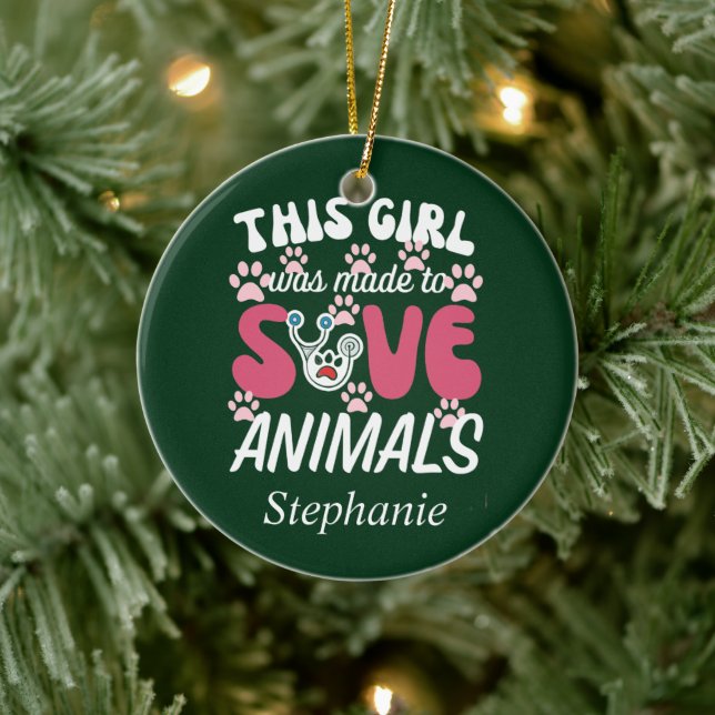 Tierarzt Keramik Ornament (Baum)