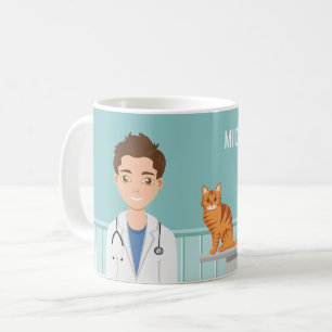 Tierarzt Mann Veterinär Tier Doktor Und Benutzerde Kaffeetasse
