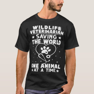 Tierarzt Rette das Weltier auf T T-Shirt