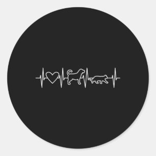 Tierarzt Tech Animal Runder Aufkleber