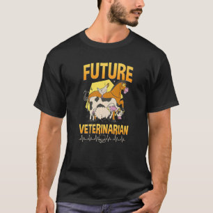 Tierarzt Tech Niedlich Veterinary Future Veterinar T-Shirt