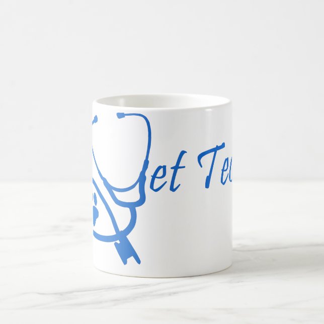 Tierarzt Tech-Tasse Kaffeetasse (Mittel)