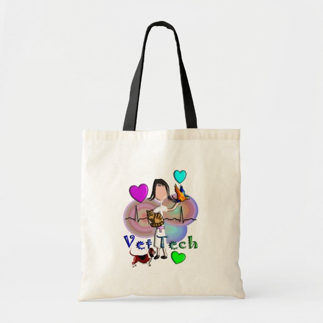 Tierarzt-Technologie-Geschenk-einzigartige Tragetasche (Vorne)